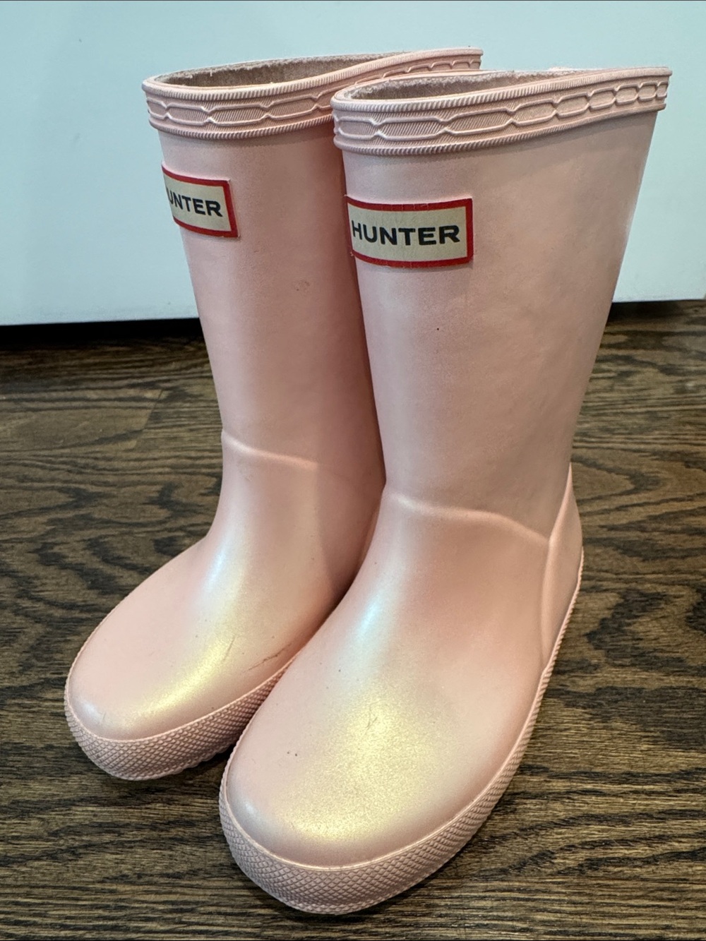 Hunter Kids Blush Pink Rain Boots